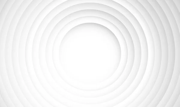 Abstract Cirkel Lagen Textuur Witte Achtergrond Met Schaduw — Stockvector