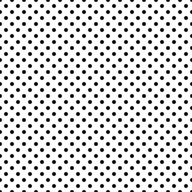 Kusursuz noktalar deseni, vektör siyah ve beyaz daire arkaplan, soyut piksel desen, minimal grafik tasarım.