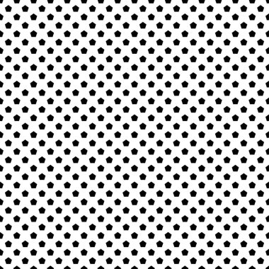 Hexagon black and white seamless pattern, vector illustration.