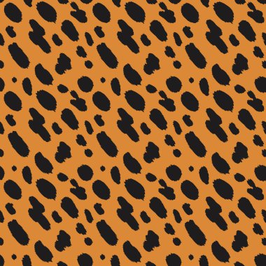 Seamless vector pattern of cheetah skin and fur.