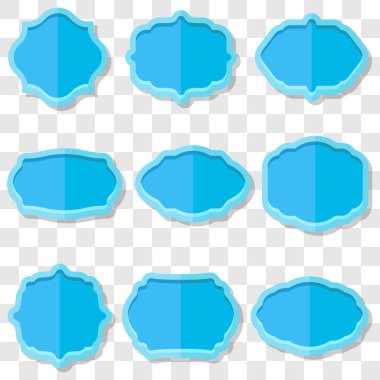 Vektör illüstrasyon turuncu kalkan tasarım şablonu.