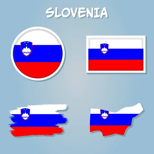 Croatia Map Croatian Flag Background — Stock Vector