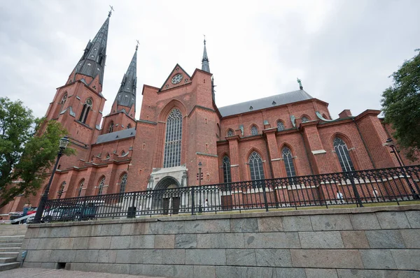 Uppsala Zweden Juli 2011 Uppsala Kathedraal Buiten Uitzicht — Stockfoto