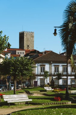 Nice boulevard in Lamego, northern of Portugal