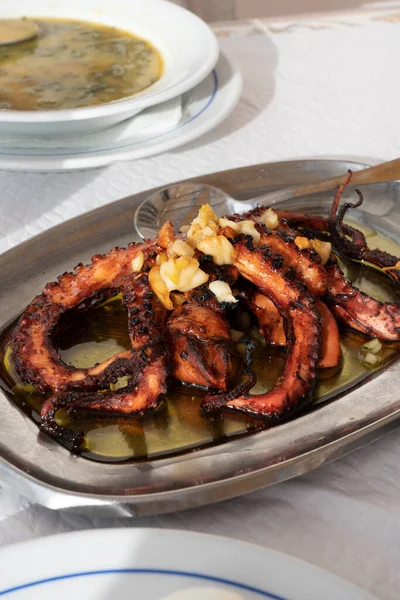 Famous Portuguese Dish Octopus Olive Oil Also Know Portuguese Polvo — Stock Photo, Image