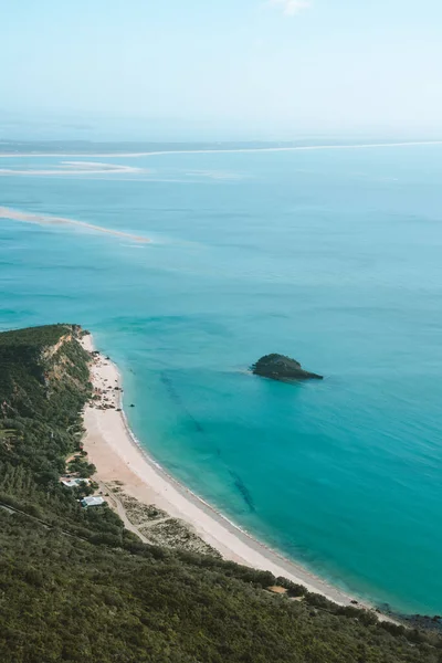 Пляж Узбережжі Аррабіди Португалії — стокове фото