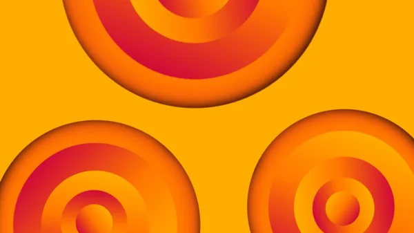 Círculos Geometria Gradiente Fundo Com Amarelo Laranja Combinações Cores Apresentação — Fotografia de Stock