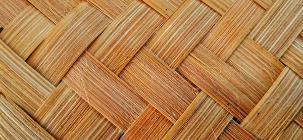 Turuncu Bambu Dokuma Dokusu Veya Bambu Dokuma Deseni Tasarım Için — Stok fotoğraf