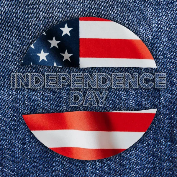 Amerika Birleşik Devletleri Nin Uluslararası Bağımsızlık Günü Bağımsızlık Günü Etiketi — Stok fotoğraf