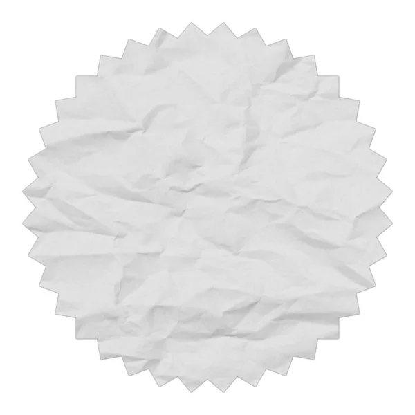 Elemento Etiqueta Venda Branco Simples Moderno Feito Fundo Papel Enrugado — Fotografia de Stock