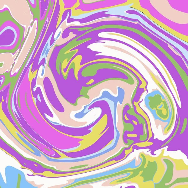 Flüssiger Abstrakter Hintergrund Mit Ölgemäldeschlieren Bunte Marmor Hintergrund Aquarell — Stockfoto