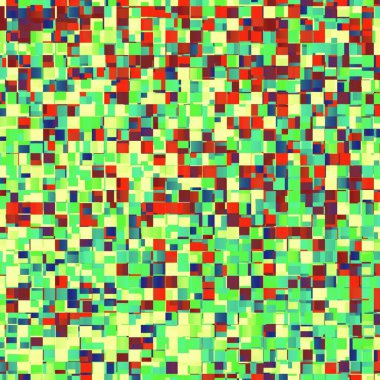 Renkli modern, güzel ve pikselli, mozaik veya kare nokta desenli fütüristik arkaplan.