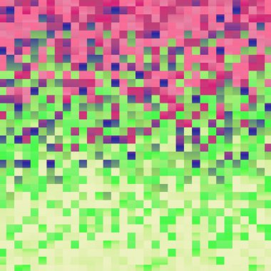 Renkli modern, güzel ve pikselli, mozaik veya kare nokta desenli fütüristik arkaplan.