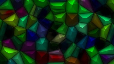 Renkli 3d voronoi taşlarının güzel soyut arkaplanı.