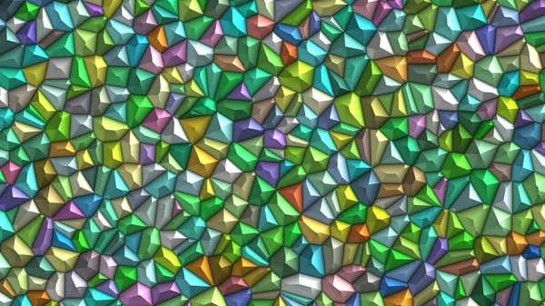 Beautiful Abstract Background Colorful Voronoi Gems — Stock Photo, Image