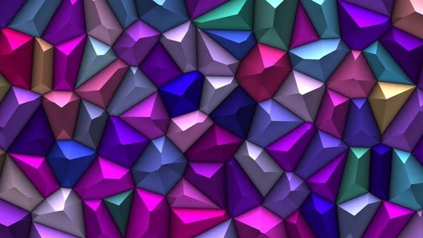 Beautiful Abstract Background Colorful Voronoi Gems — Stockfoto