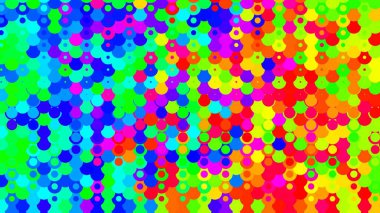 Colorful radial hex pattern illustration background. Presentation background design. Suitable for presentation template, wallpaper, backdrop, poster, flyer, social media, website, etc.