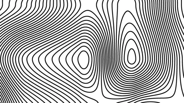 Black and white abstract line contour or thopographic map pattern illustration background. Presentation background design. Suitable for presentation template, wallpaper, backdrop, poster, flyer, etc.