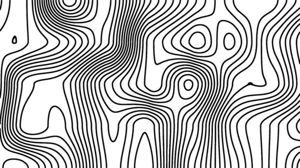 Black White Abstract Line Contour Thopographic Map Pattern Illustration Background — Φωτογραφία Αρχείου