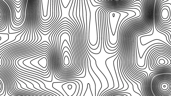 Black White Abstract Line Contour Thopographic Map Pattern Illustration Background 로열티 프리 스톡 사진