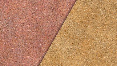 Fashionable color paper backdrop, divided diagonally. Texture of colored paper. Modern luxury background or mock up, copy space.