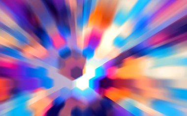 Modern and hi tech background of  light refraction illustration. Lens refraction effect. Colorful background design. Suitable for presentation background, book cover, poster, backdrop, website, etc.