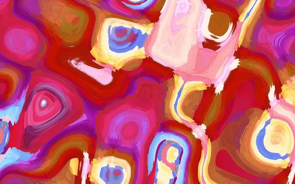 Красочный Абстрактный Акварельный Фон Искаженным Кругом Вихрем Эффект Циркуляции Акварели — стоковое фото