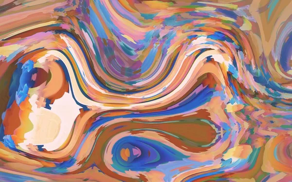 Colorato Sfondo Acquerello Astratto Con Cerchio Distorto Vortice Gocciolamento Vernice — Foto Stock