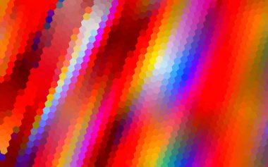 Soyut renkli altıgen arkaplan. Soyut renkli altıgenler. Renkli altıgen pikselli desen arka planı. Sunum için modern arkaplan, web sitesi, poster, arkaplan ve broşür.