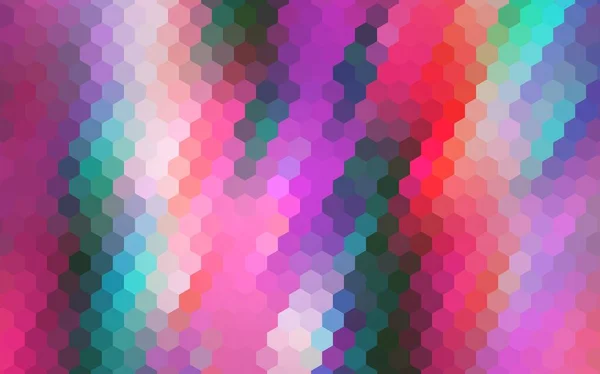 Abstract Kleurrijke Zeshoekige Achtergrond Abstracte Gekleurde Zeshoeken Kleurrijke Hex Pixelvormige — Stockfoto