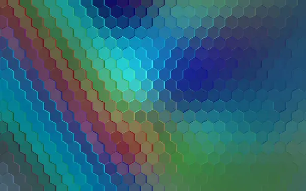 Abstract Colorful Hexagon Background Abstract Colored Hexagons Colorful Hex Pixelated — Stock Photo, Image