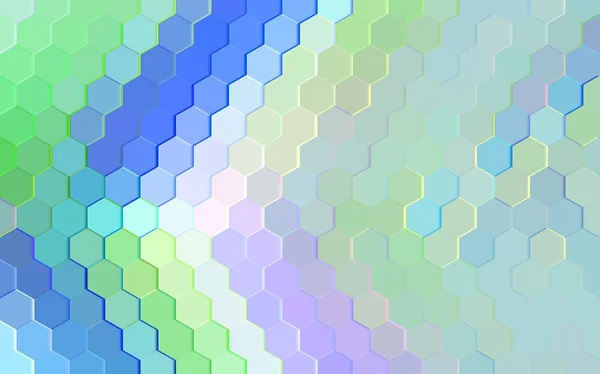 육각형의 배경을 추상화 색깔의 육각형이죠 프레젠테이션 사이트 포스터 플라이어의 — 스톡 사진