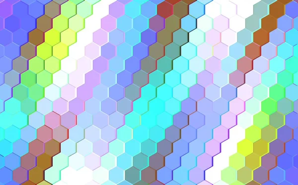 육각형의 배경을 추상화 색깔의 육각형이죠 프레젠테이션 사이트 포스터 플라이어의 — 스톡 사진