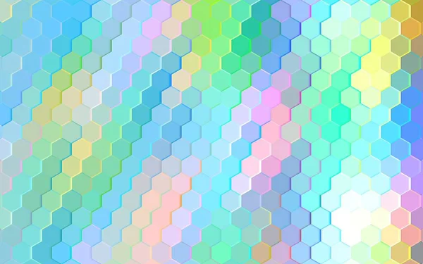 Abstract Kleurrijke Zeshoekige Achtergrond Abstracte Gekleurde Zeshoeken Kleurrijke Hex Pixelvormige — Stockfoto