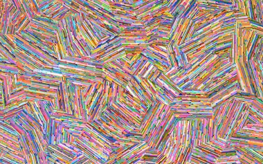 Mozaik karelerde güzel ve sanatsal çok renkli çizgiler. Renkli, dikişsiz geometrik arkaplan ve çizgi karışımı. Renkli soyut dikişsiz grunge deseni.