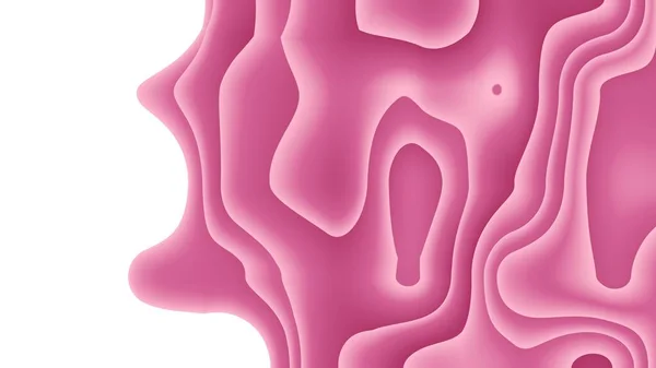 Современный Абстрактный Тихоокеанский Розовый Цвет Бумаги Иллюстрации Фон Вырезанная Футуристическая — стоковое фото