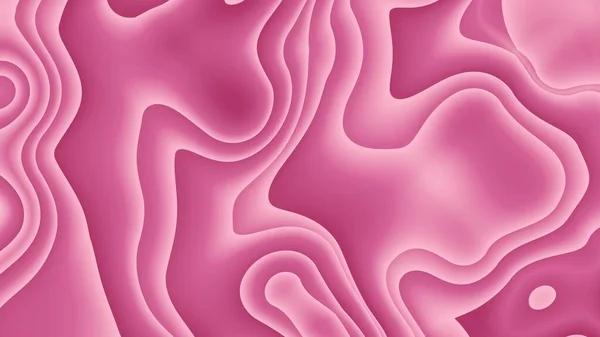 Modern 3D abstract pacific pink color paper art illustration background. Futuristic paper cut out, fluid shapes. Liquid pacific pink gradient colors. Suitable for presentation, flyer, poster.