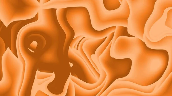 Modern Abstract Pastel Orange Color Paper Art Illustration Background Futuristic — Stock Photo, Image