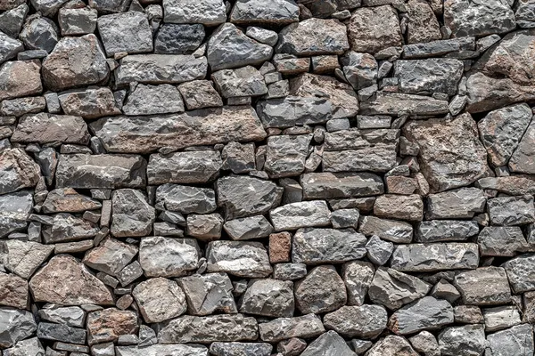 Stary Szary Kamień Ściana — Zdjęcie stockowe