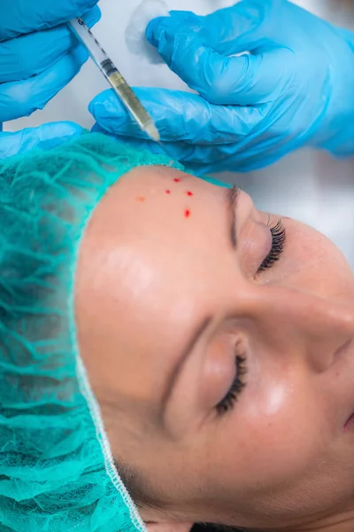 Prp Aesthetic Medicine Face Injection Treatment — Stock fotografie