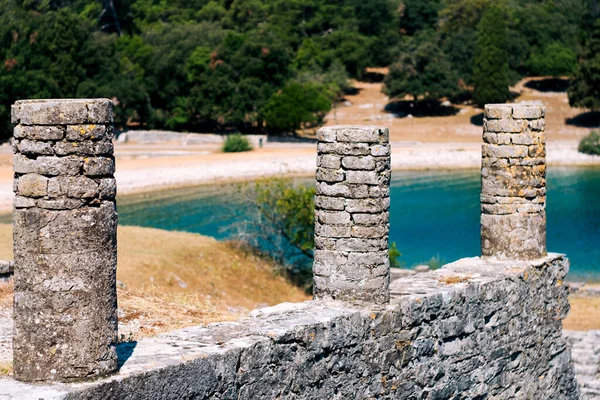 Roman Ruins Verige Bay Western Coast Brion Brioni Brijuni Island — Stockfoto