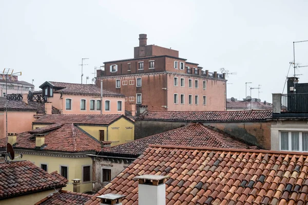 Les Toits Rouges Vieille Venise Romantique Italie — Photo