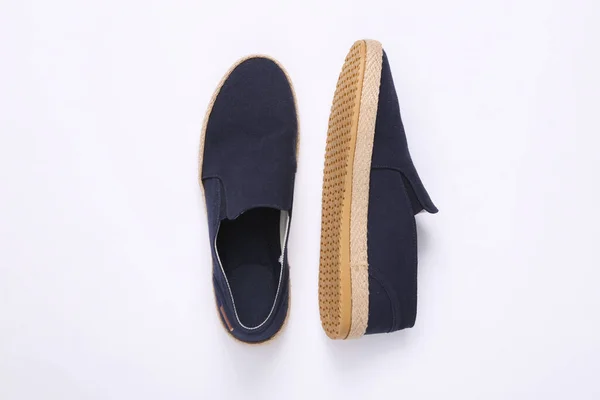 Espadrilles Men Summer Shoes White Background — Stock Photo, Image