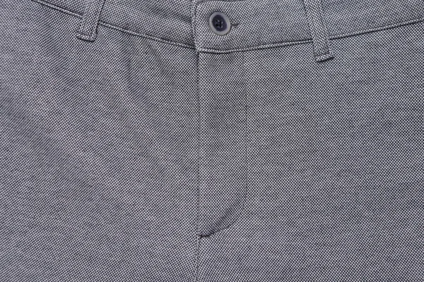 Textura Šedé Kalhoty Zblízka — Stock fotografie