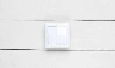 Beyaz ahşap duvarı aç, minimalizm