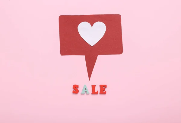 Σαν Εικονίδιο Πώληση Λέξεων Ροζ Φόντο Online Αγορές Άνω Όψη — Φωτογραφία Αρχείου