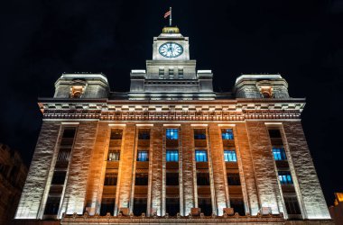 Şangay, Çin, Bud gezinti güvertesindeki gümrük binası.
