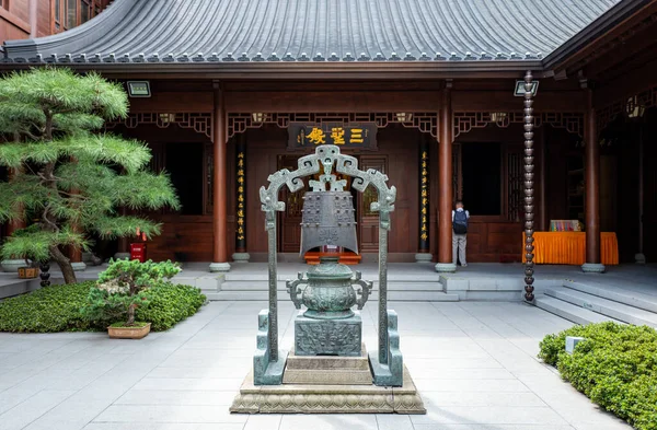 Shanghai Cina Settembre 2018 Cortile Del Tempio Buddha Giada — Foto Stock