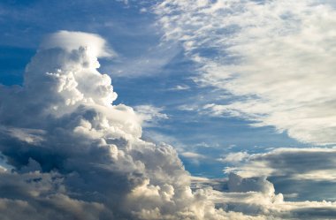 Borneo, clouds on the Brunei coast
