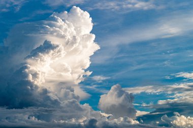 Borneo, clouds on the Brunei coast